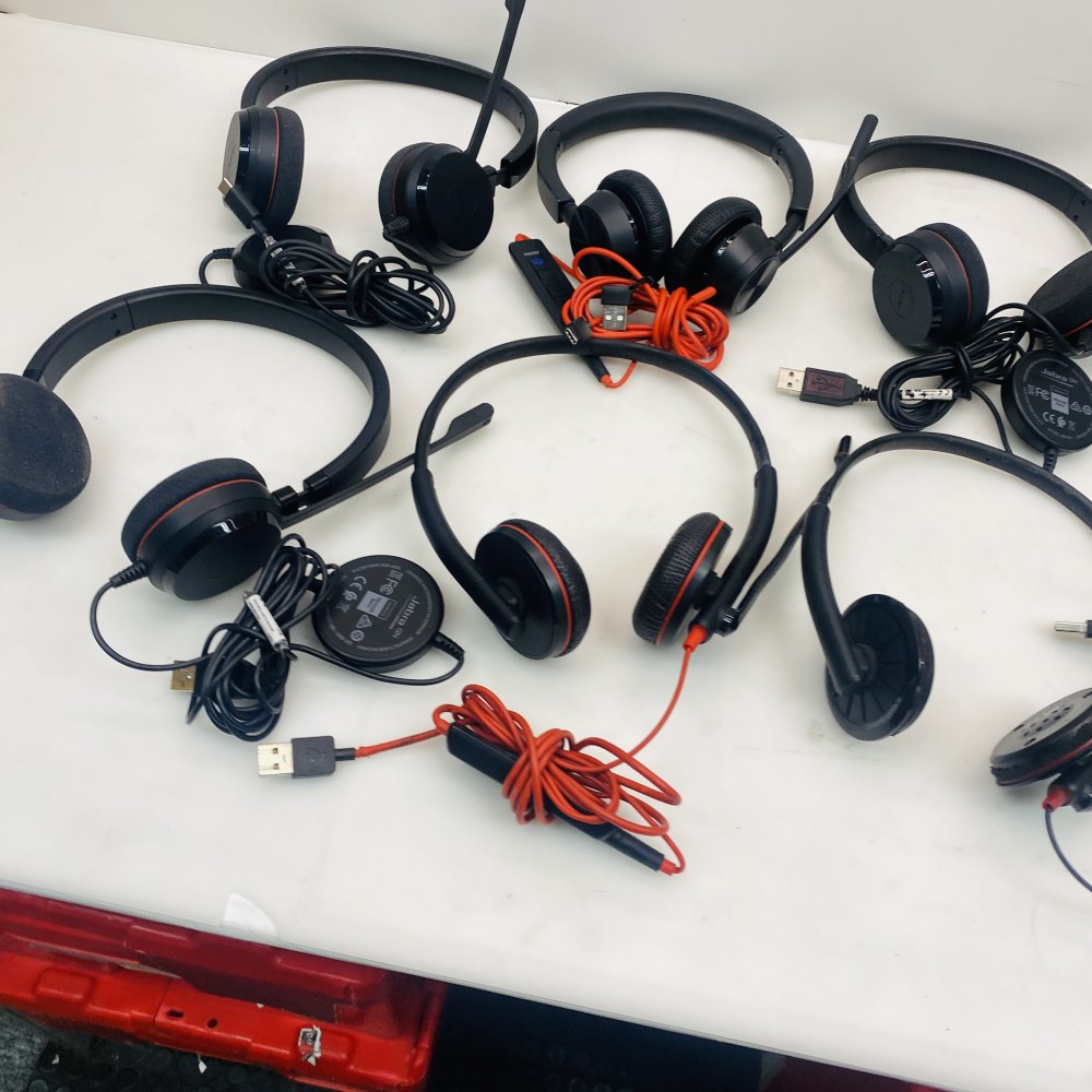 Job Lot Jabra GN Wired Headsets – Microsoft Teams – Mixed Condition / Parts
