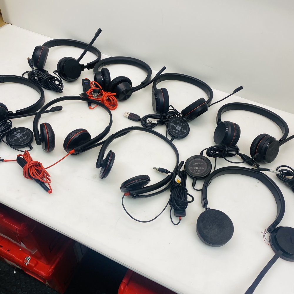 Job Lot Jabra GN Wired Headsets – Microsoft Teams – Mixed Condition / Parts