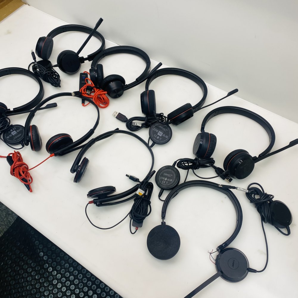 Job Lot Jabra GN Wired Headsets – Microsoft Teams – Mixed Condition / Parts