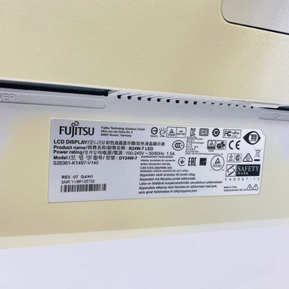 Fujitsu B24W-7 24'' LED Monitor (1920x1200) DP DVI VGA USB Pivot Used