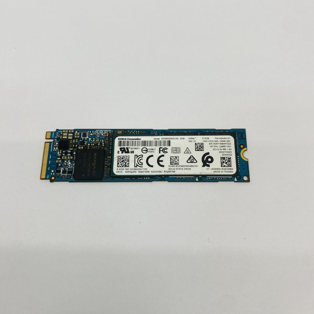 Kioxia KBG60ZNV512G XG6 512GB M.2 NVMe SSD (Grade A)