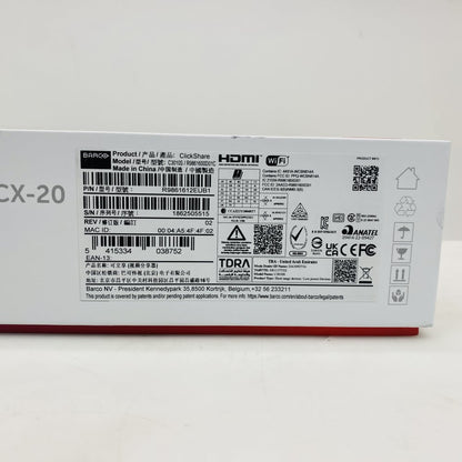 Barco ClickShare CX-20 Conference System w/ Button & Base Unit Grade A