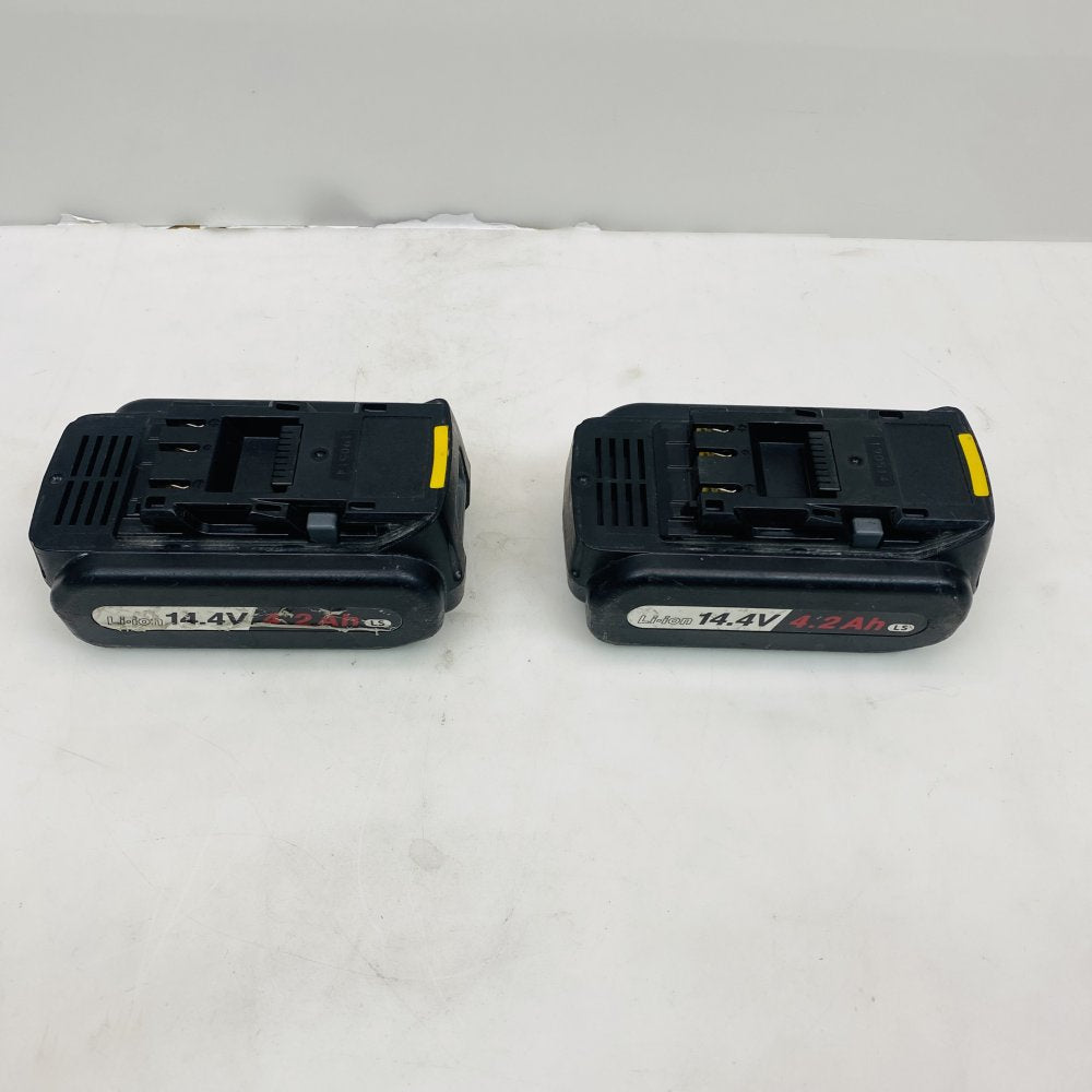 Panasonic EY0L82 Battery Charger + 2x 14.4V 4.2Ah Batteries Used (Grade C)