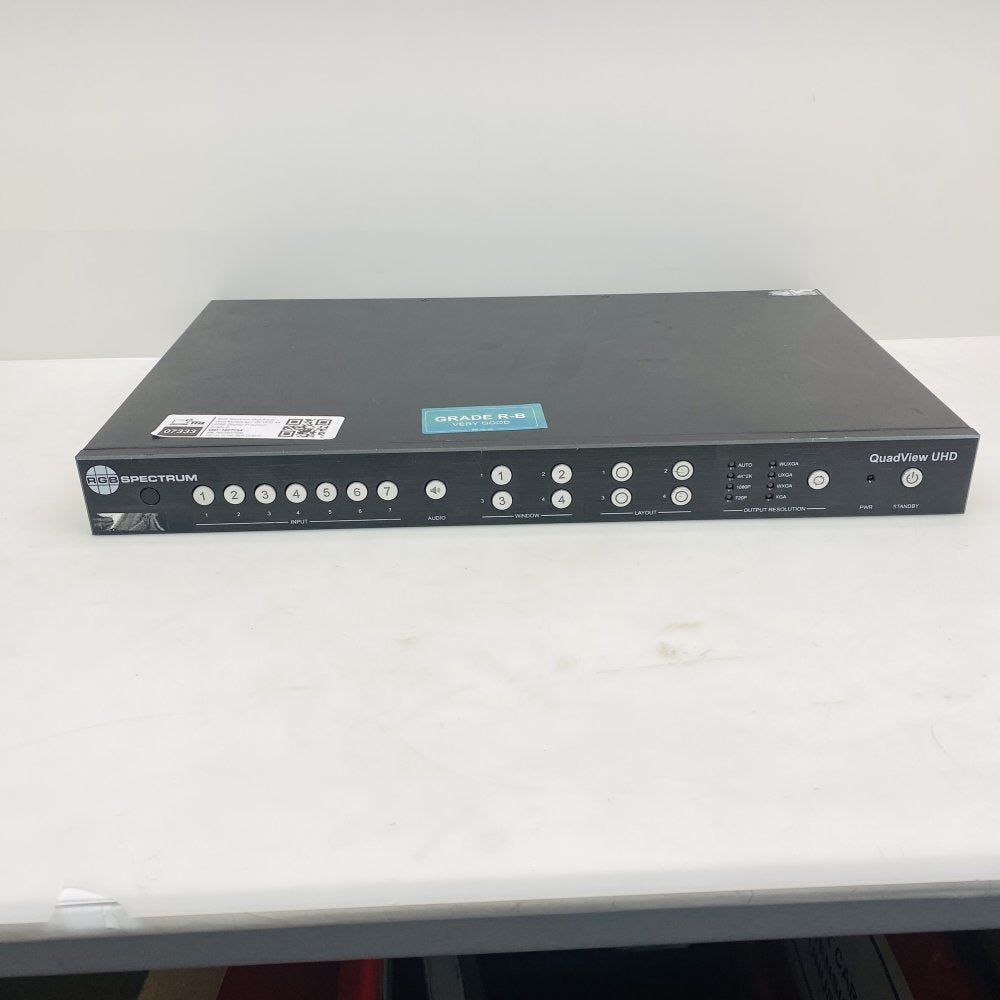 RGB Spectrum QuadView UHD Multiviewer QV UHD 4K HDMI Display Processor Grade B