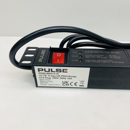 Pulse PDS6-SRG-C14 | 6-Way Switched Rack PDU Grade-B