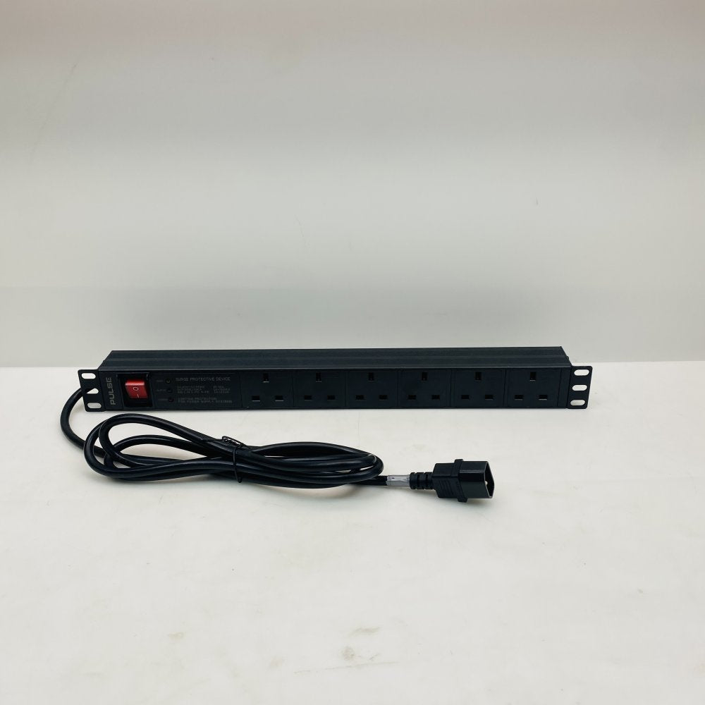 Pulse PDS6-SRG-C14 | 6-Way Switched Rack PDU Grade-B