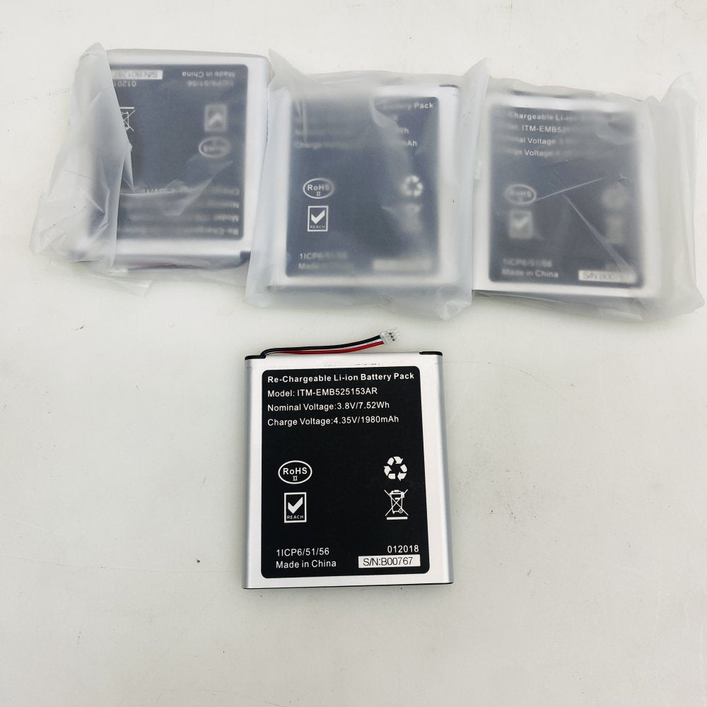 4x ITM-EMB525153AR Li-ion Battery Pack 3.8V 1980mAh Grade-A