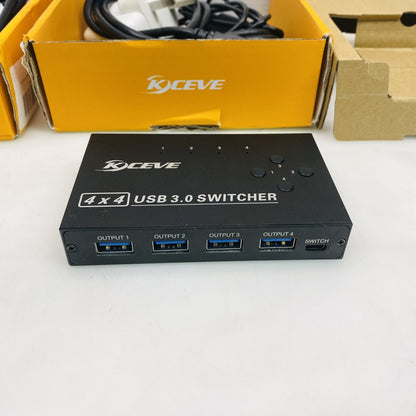 2x Kceve AM-KM434 4x4 USB 3.0 Switcher Matrix - Grade-B
