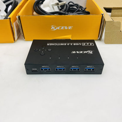 2x Kceve AM-KM434 4x4 USB 3.0 Switcher Matrix - Grade-B
