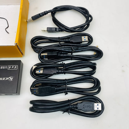 2x Kceve AM-KM434 4x4 USB 3.0 Switcher Matrix - Grade-B