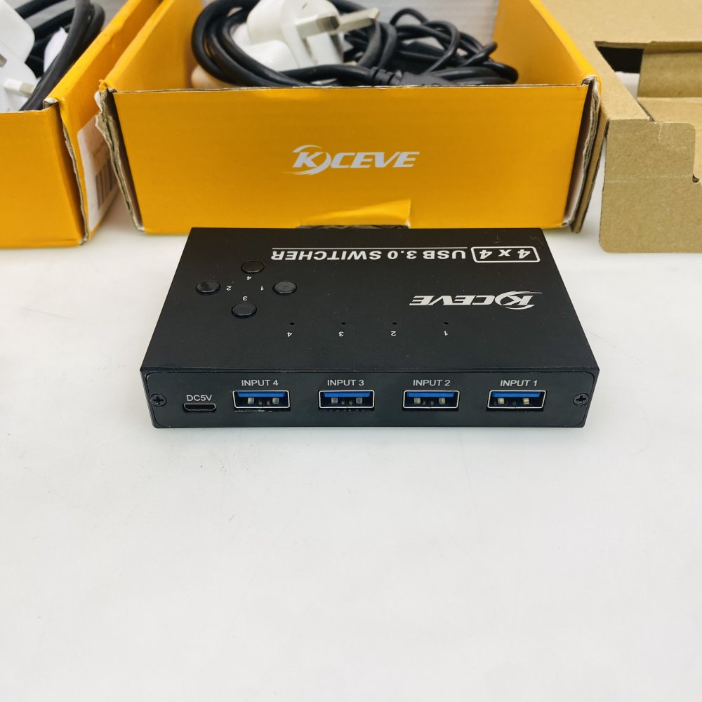 2x Kceve AM-KM434 4x4 USB 3.0 Switcher Matrix - Grade-B