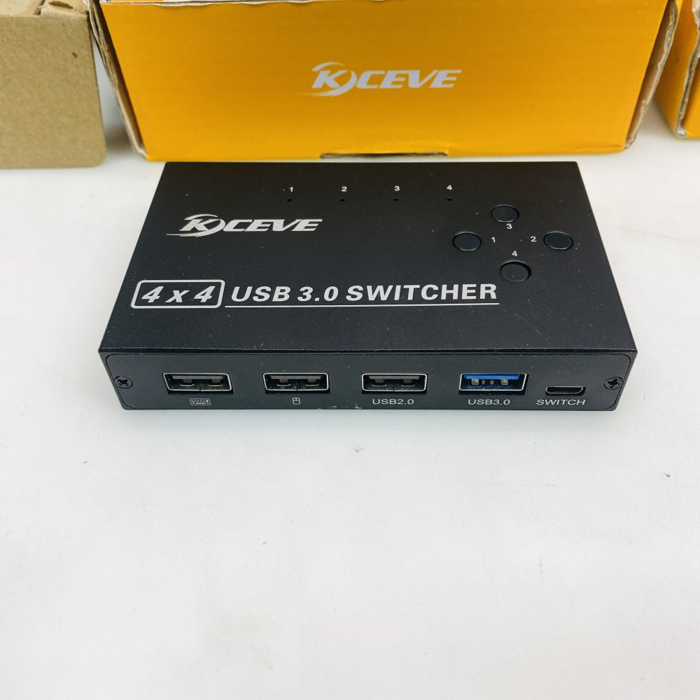 2x Kceve AM-KM434 4x4 USB 3.0 Switcher Matrix - Grade-B