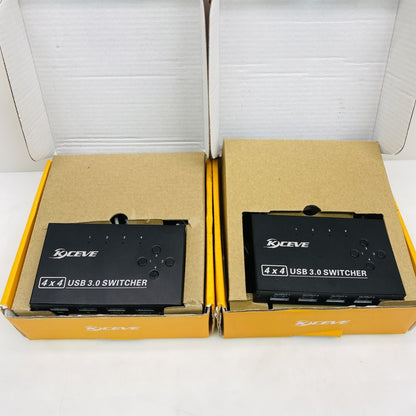 2x Kceve AM-KM434 4x4 USB 3.0 Switcher Matrix - Grade-B