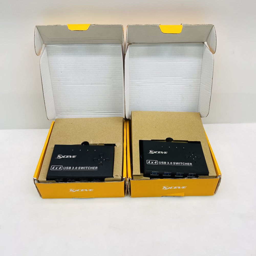 2x Kceve AM-KM434 4x4 USB 3.0 Switcher Matrix - Grade-B
