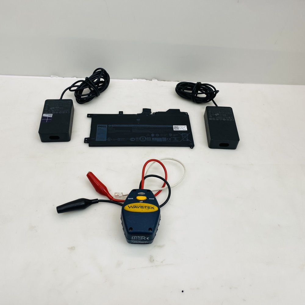 Dell Laptop Battery, 2 AC Power Adapters & Wavetek 541TG Tone Generator