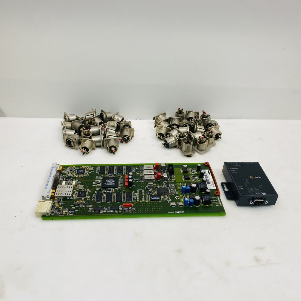 Perle Serial Device Server & Alcatel HDD10 Telecom PCB & 40 Neutrik Connectors