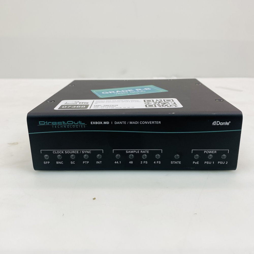 Direct Out EX.BOX.MD MADI Dante Convertor (PoE) Grade-B