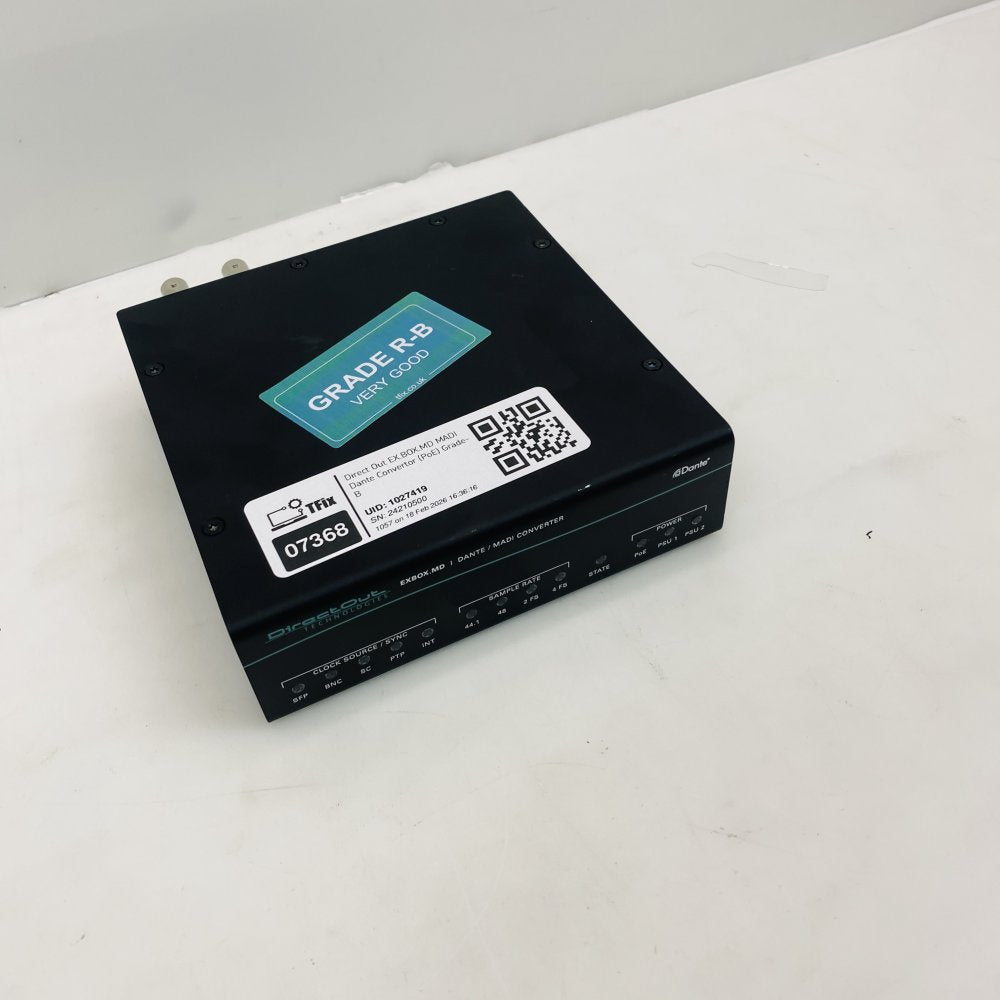 Direct Out EX.BOX.MD MADI Dante Convertor (PoE) Grade-B