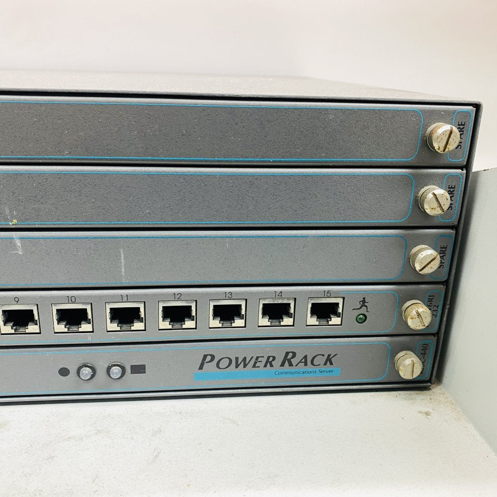 Computone IntelliServer PowerRack 16-Port Rackmount Terminal Server x2
