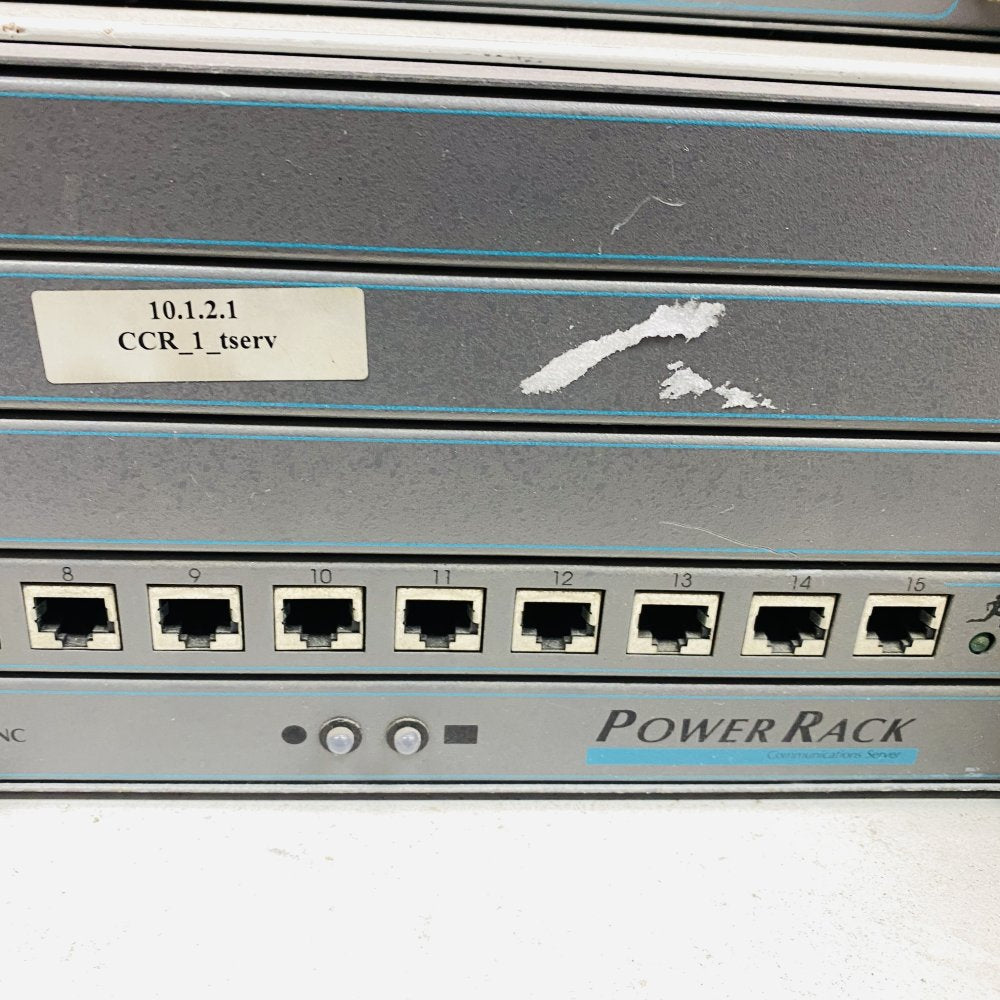 Computone IntelliServer PowerRack 16-Port Rackmount Terminal Server x2