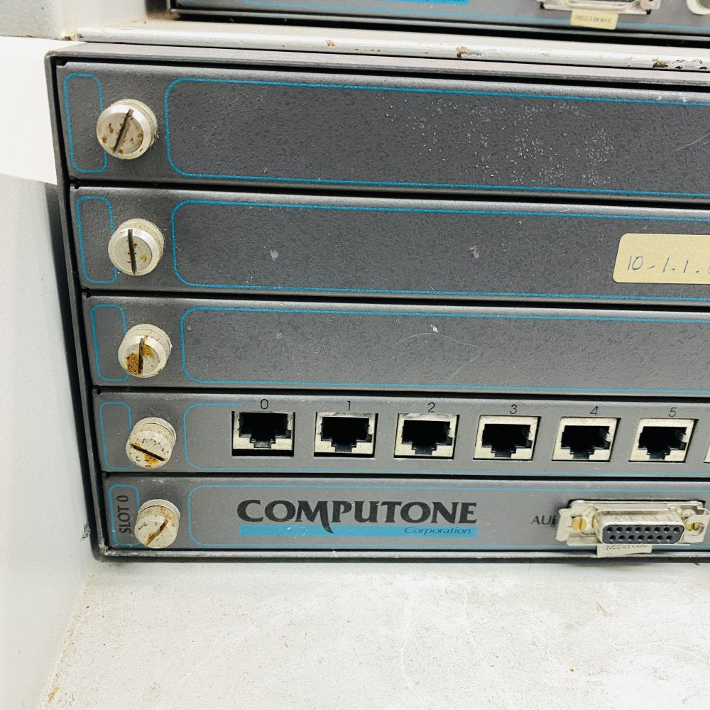 Computone IntelliServer PowerRack 16-Port Rackmount Terminal Server x2