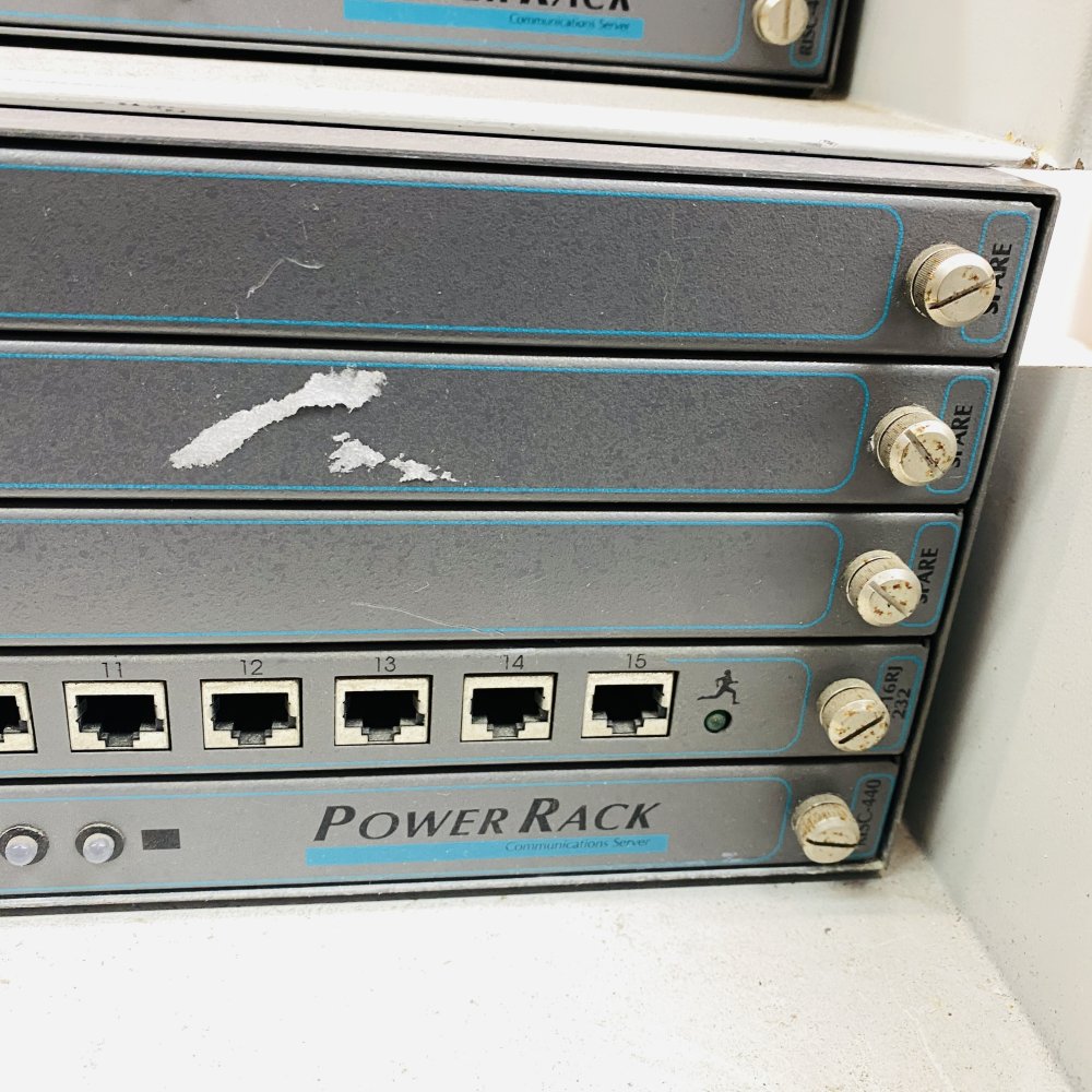 Computone IntelliServer PowerRack 16-Port Rackmount Terminal Server x2