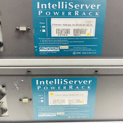 Computone IntelliServer PowerRack 16-Port Rackmount Terminal Server x2