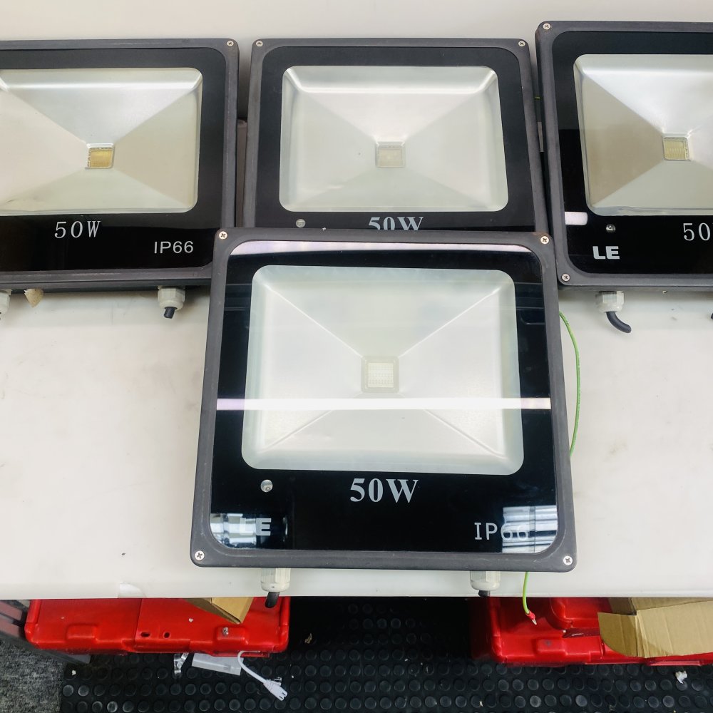 LE 50W LED Flood Light IP66 Outdoor Floodlight - Lot of 4 Grade-D