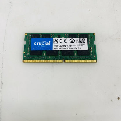 Crucial CT16G4SFD824A 16GB DDR4-2400 SODIMM Laptop Memory CL17 1.2V Grade-A
