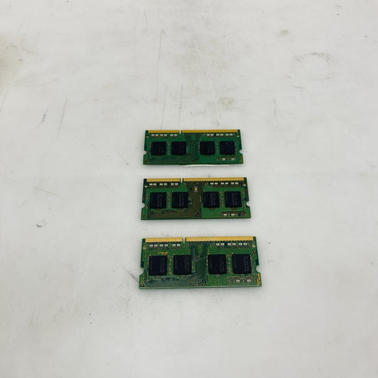 3x Samsung 4GB PC3L-12800S (M471B5173QH0-YK0) Laptop SODIMM DDR3L RAM Grade-A
