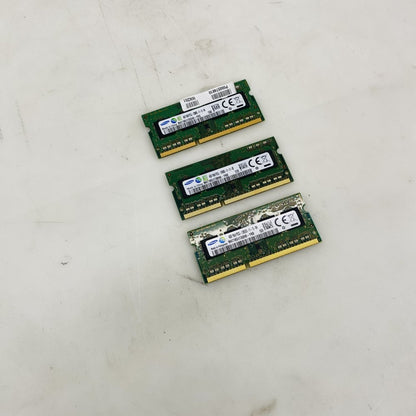 3x Samsung 4GB PC3L-12800S (M471B5173QH0-YK0) Laptop SODIMM DDR3L RAM Grade-A