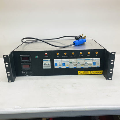 Hager 240V Rackmount PDU Power Distribution Box w/ Multiple MCBs Grade-C
