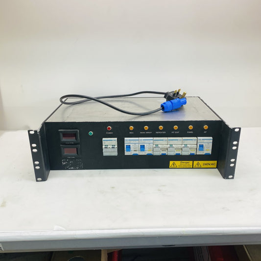 Hager 240V Rackmount PDU Power Distribution Box w/ Multiple MCBs Grade-C