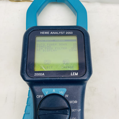 LEM Heme Analyst 2050 2000A Clamp Meter Power Analyzer (Grade D)