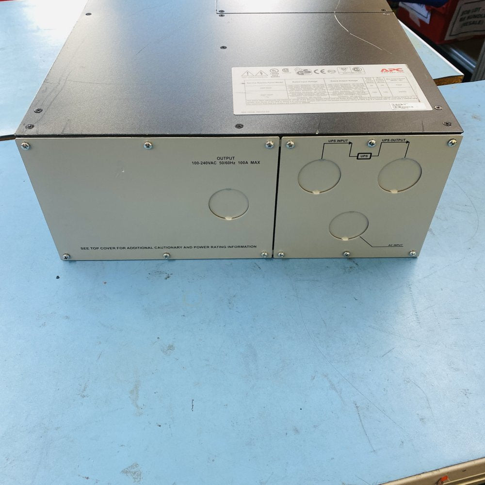 APC SBP16KP Service Bypass Panel 100-240VAC 100A 24000VA Grade-B