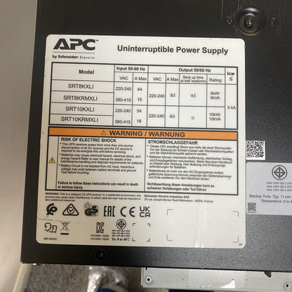 Joblot 3x APC Smart-UPS SRT 10,000VA (SRT10KRMXLI) | High-Density 10kVA UPS