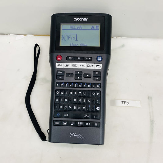 Brother P-Touch H500 Label Printer & White Laminated Tape (Grade B)