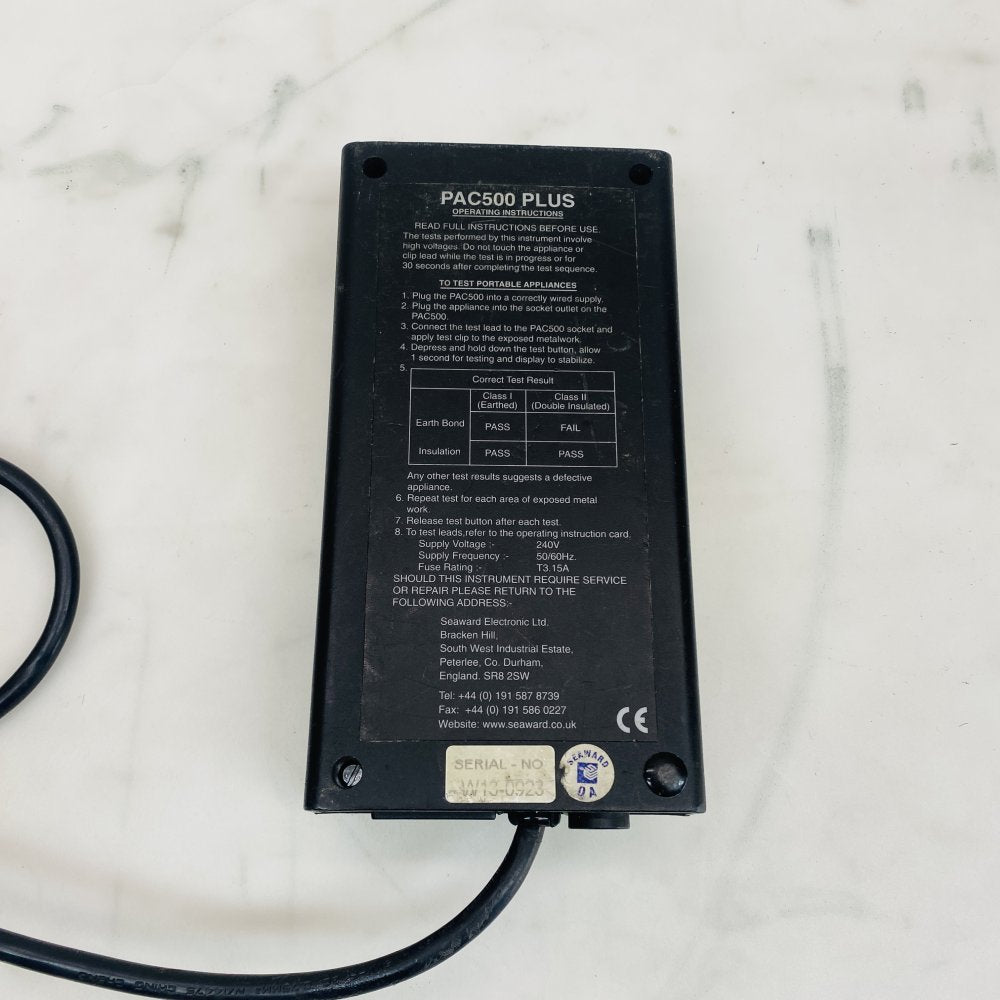 Seaward PAC500 PLUS Portable Appliance Tester - Used (Grade C)