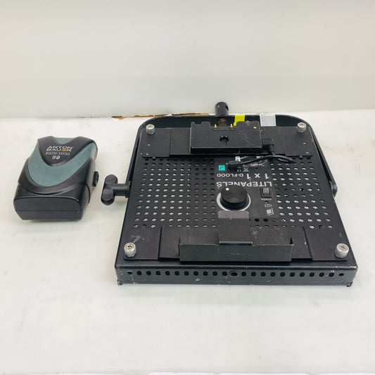 Litepanels 1x1 D-Flood LED Panel 5600K 50° Flood w/ Gold-Mount Battery