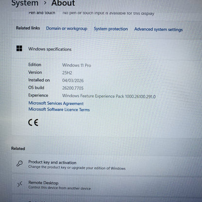HP ZBook 15 G6 i7-9850H 16GB 1TB SSD Nvidia Quadro T2000 Windows 11 Pro(Grade B)