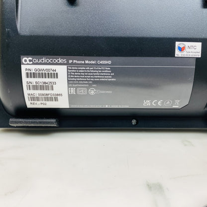 AudioCodes C455HD IP Phone Microsoft Teams PoE - With Stand (Grade B)