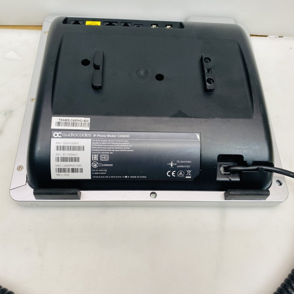 AudioCodes C450HD IP Phone for Microsoft Teams PoE (Grade B)