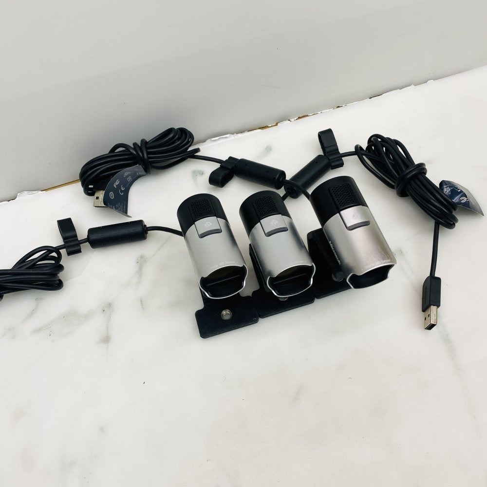 Microsoft 1080p HD Webcam Lot of 3 USB Cameras - Grade-B