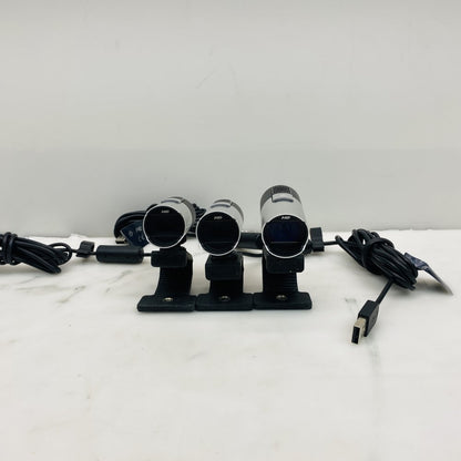 Microsoft 1080p HD Webcam Lot of 3 USB Cameras - Grade-B