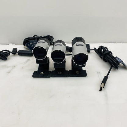 Microsoft 1080p HD Webcam Lot of 3 USB Cameras - Grade-B