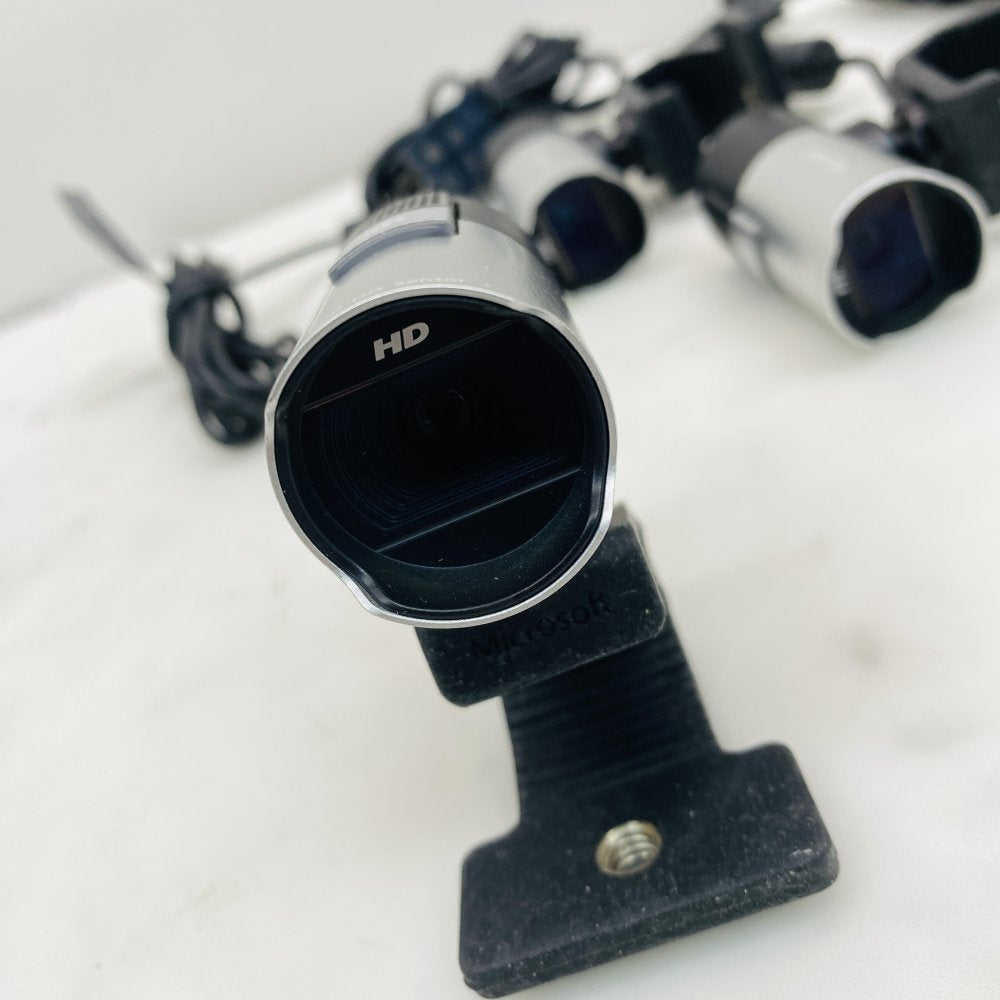 Microsoft 1080p HD Webcam Lot of 3 USB Cameras - Grade-B
