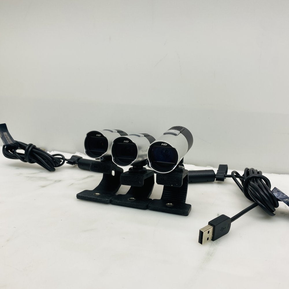 Microsoft 1080p HD Webcam Lot of 3 USB Cameras - Grade-B