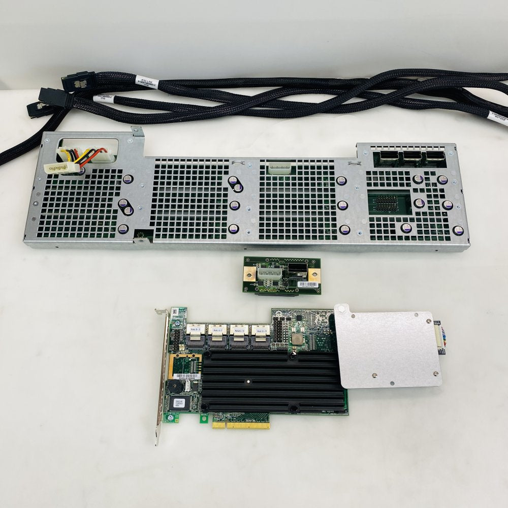 BP-34101 V1.0 SAS Backplane with RAID Controller & MiniSAS Cables Grade-A