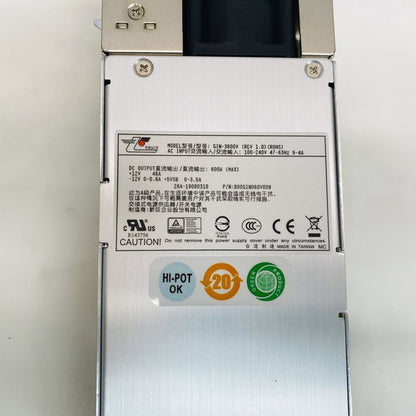 EMACS GIN-3600V 600W 12V 48A Server Power Supply (Grade A)