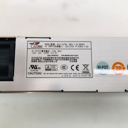 EMACS R1V-2275V 275W Server Power Supply PSU (Slim) (Grade A)